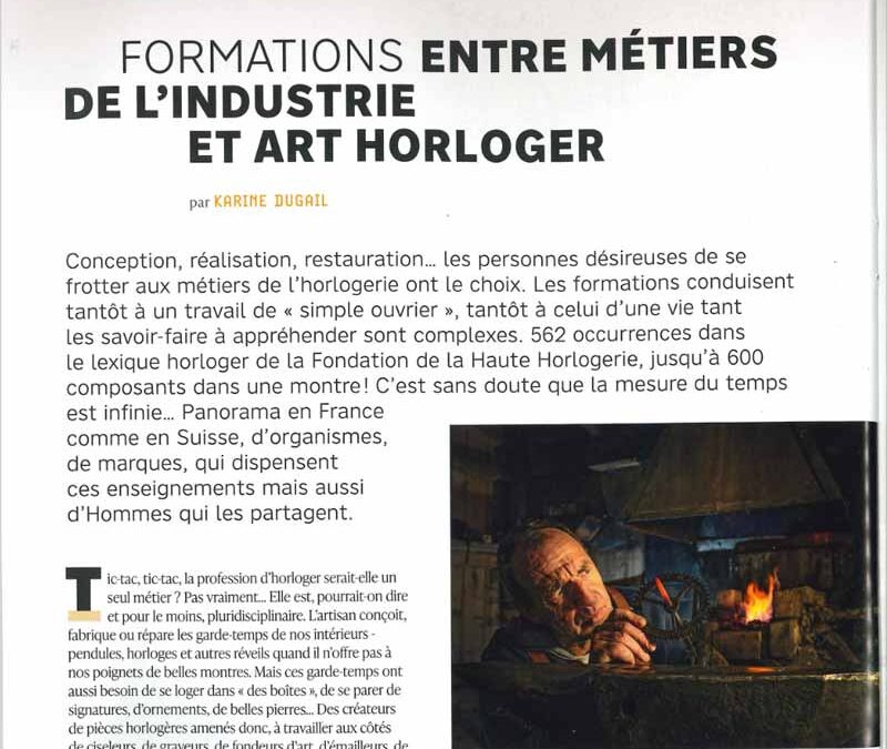 Formations entre métiers de l&rsquo;industrie et art horloger