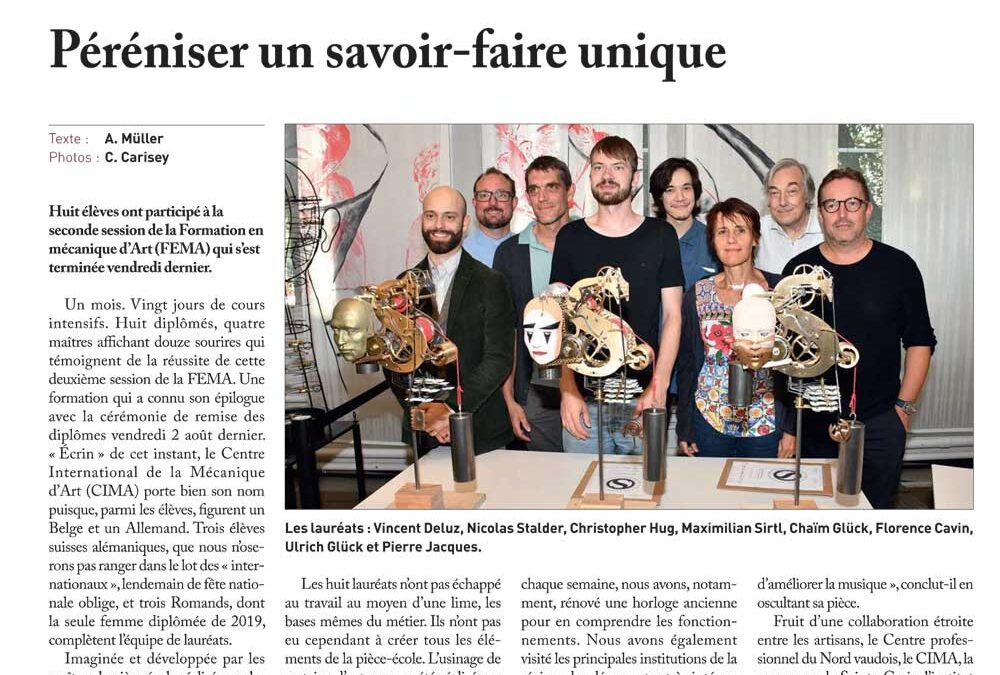 Péréniser un savoir-faire unique