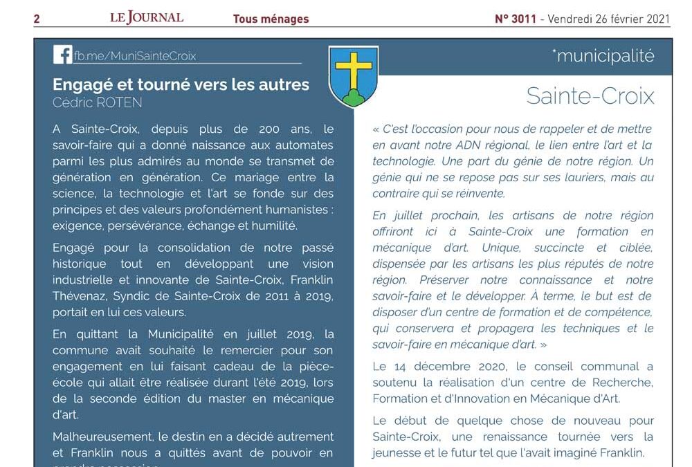 Engagé et tourné vers les autres