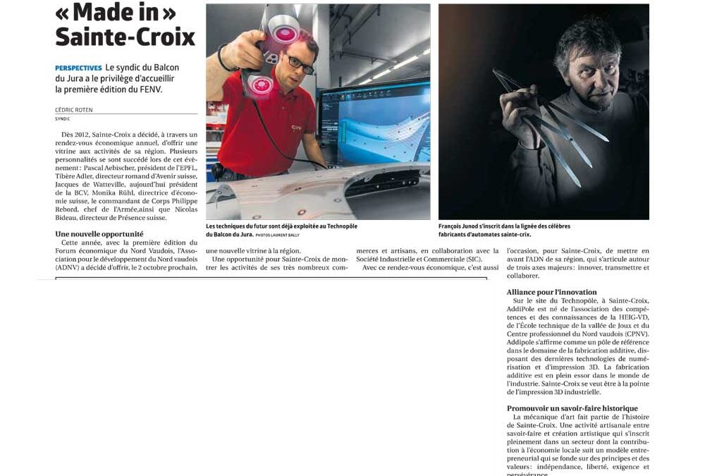 «Made in» Sainte-Croix