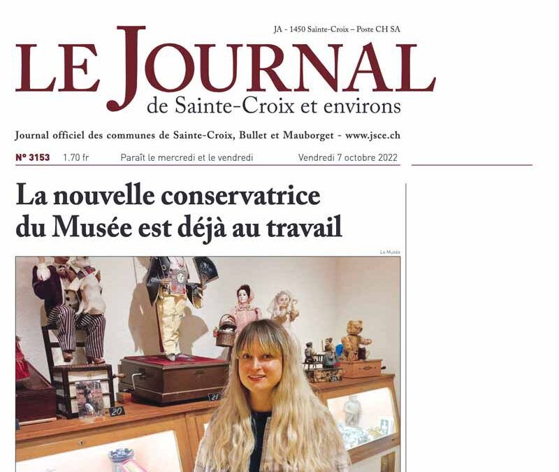 La nouvelle conservatrice du Musée est déjà au travail