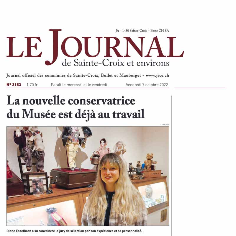 La nouvelle conservatrice du Musée est déjà au travail