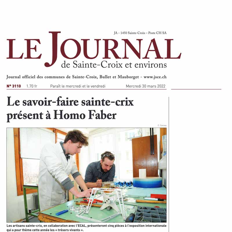 Le savoir-faire sainte-crix présent à Homo Faber