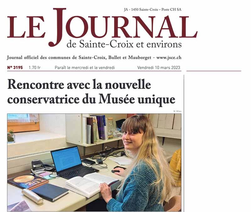 Rencontre avec la nouvelle conservatrice du Musée unique