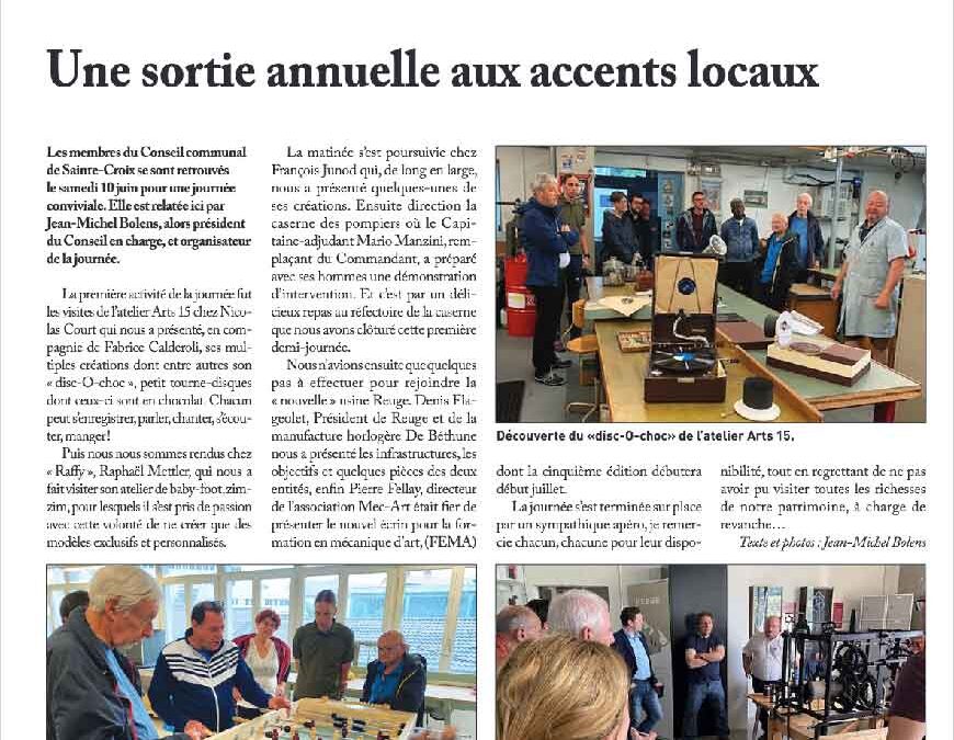 Une sortie annuelle aux accents locaux
