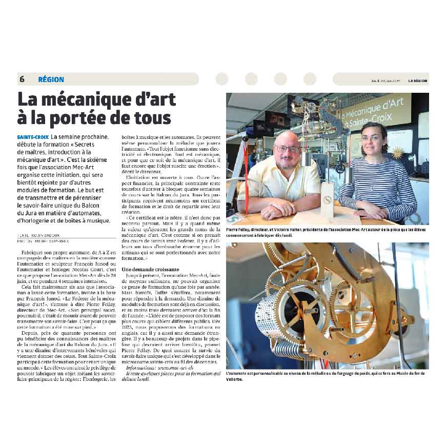 La mécanique d’art à la portée de tous