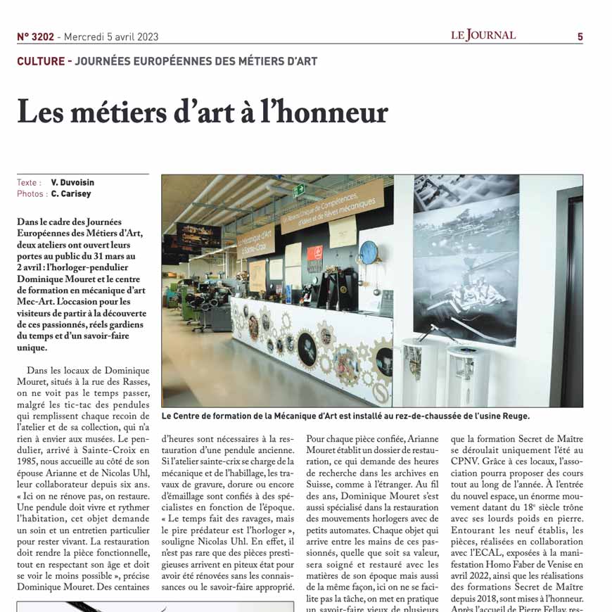 Les métiers d’art à l’honneur